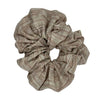 Scrunchies Colet blanco y cafe suave grande