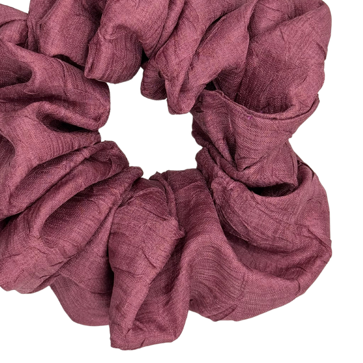 Scrunchies Colet lino purpura suave grande