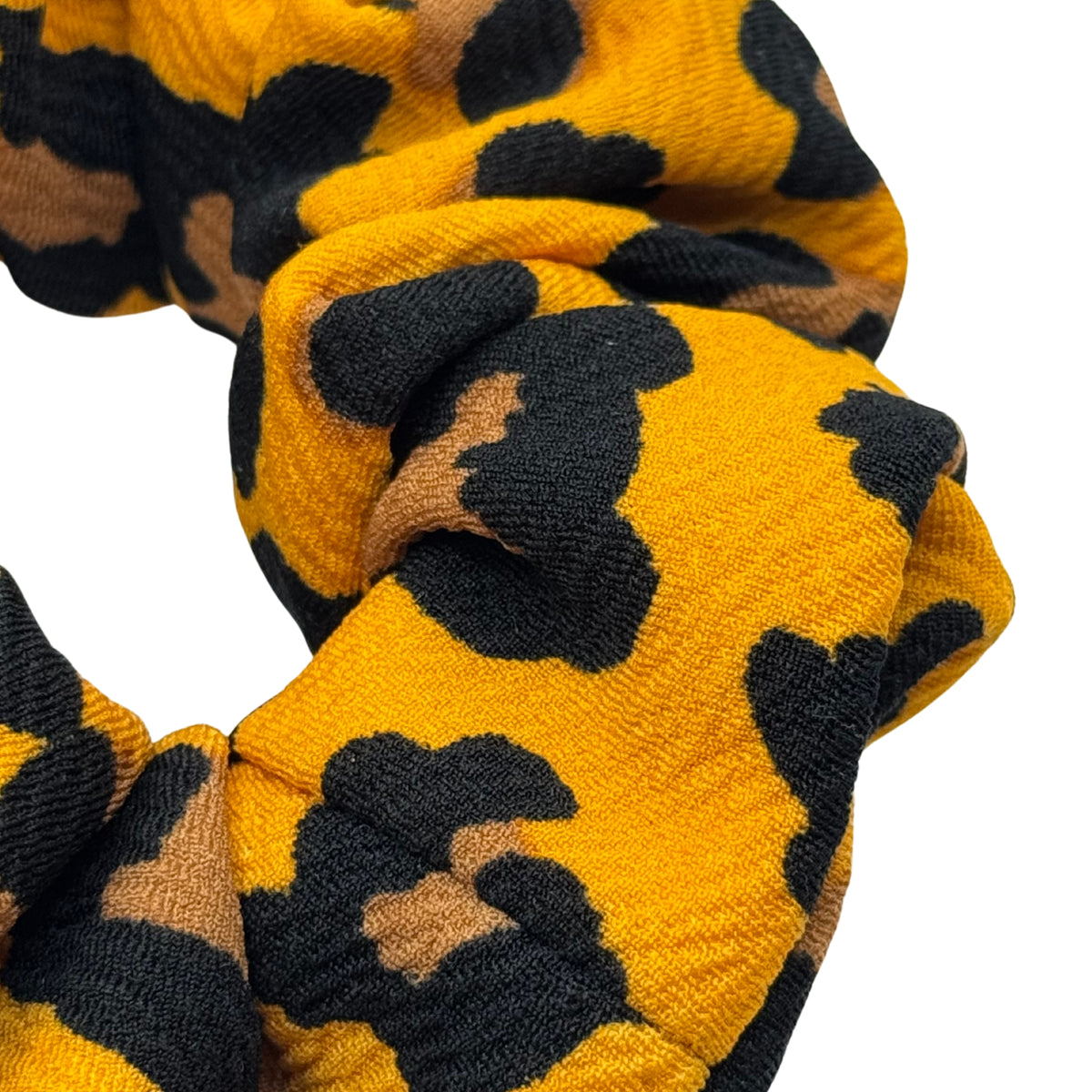 Scrunchies Colet Sofía amarillo y negro grande